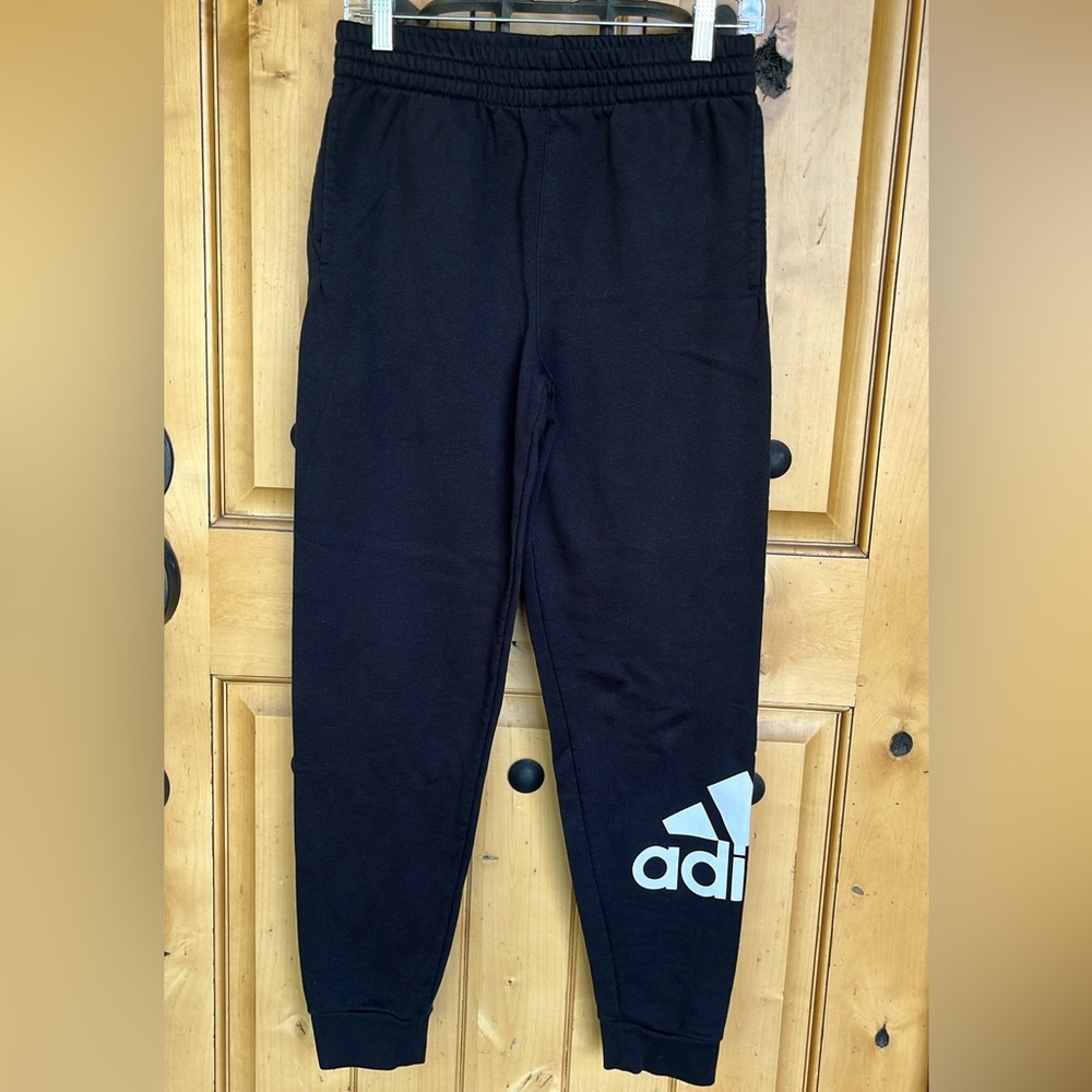 Adidas Black Joggers Tapered Sweatpants